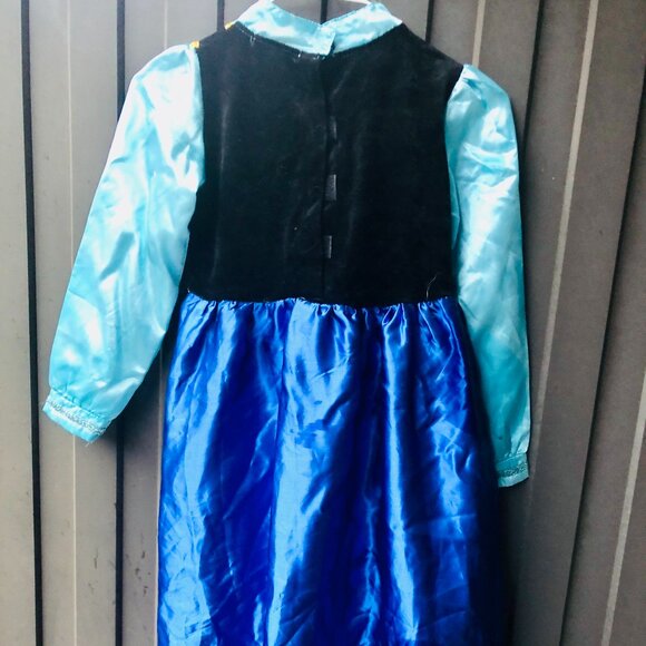 Frozen Anna Inspired Princess Dress Halloween Costume DressUp Sz 140 (≈ 9-10 yo) - Picture 4 of 5